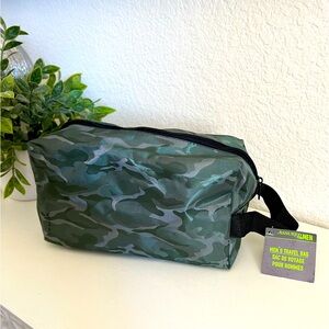 Camo Nylon Travel Toiletry/Cosmetic Bag